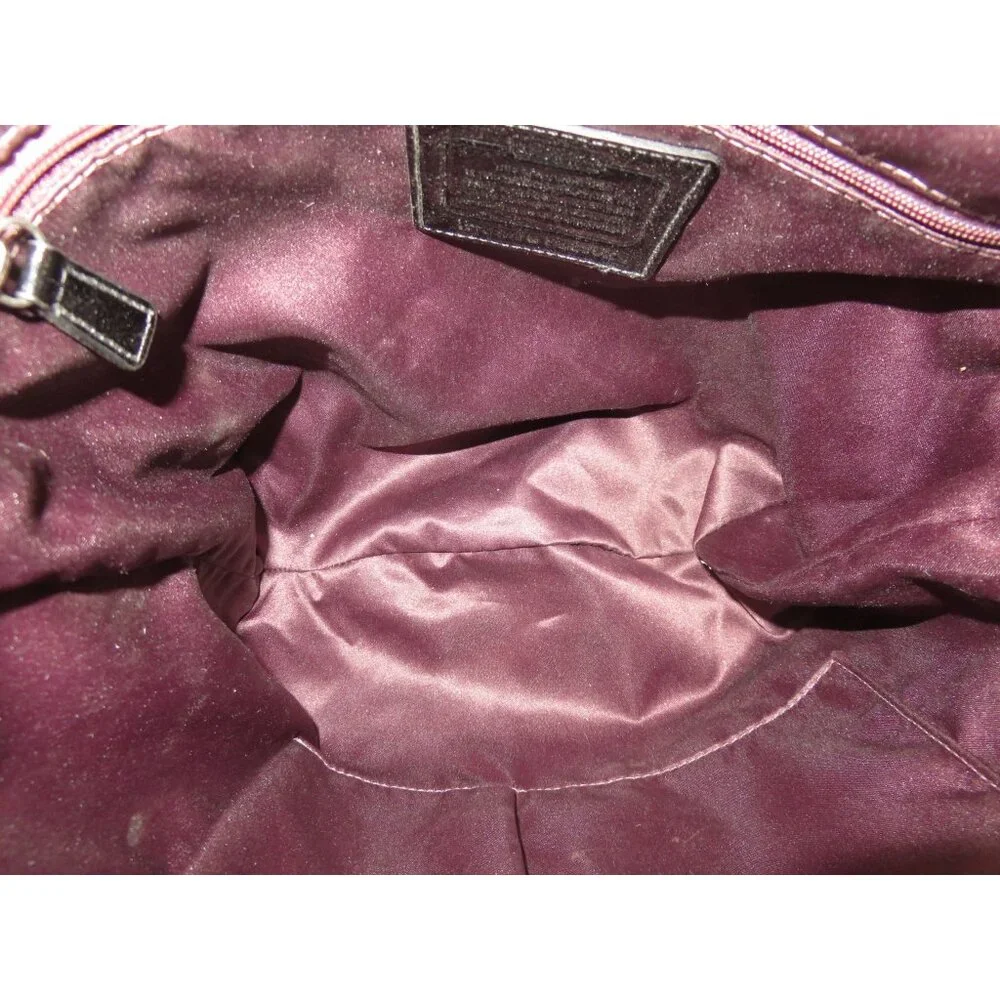 Coach Poppy Purple OP Art C Logo Signature Graffiti Glam Handbag